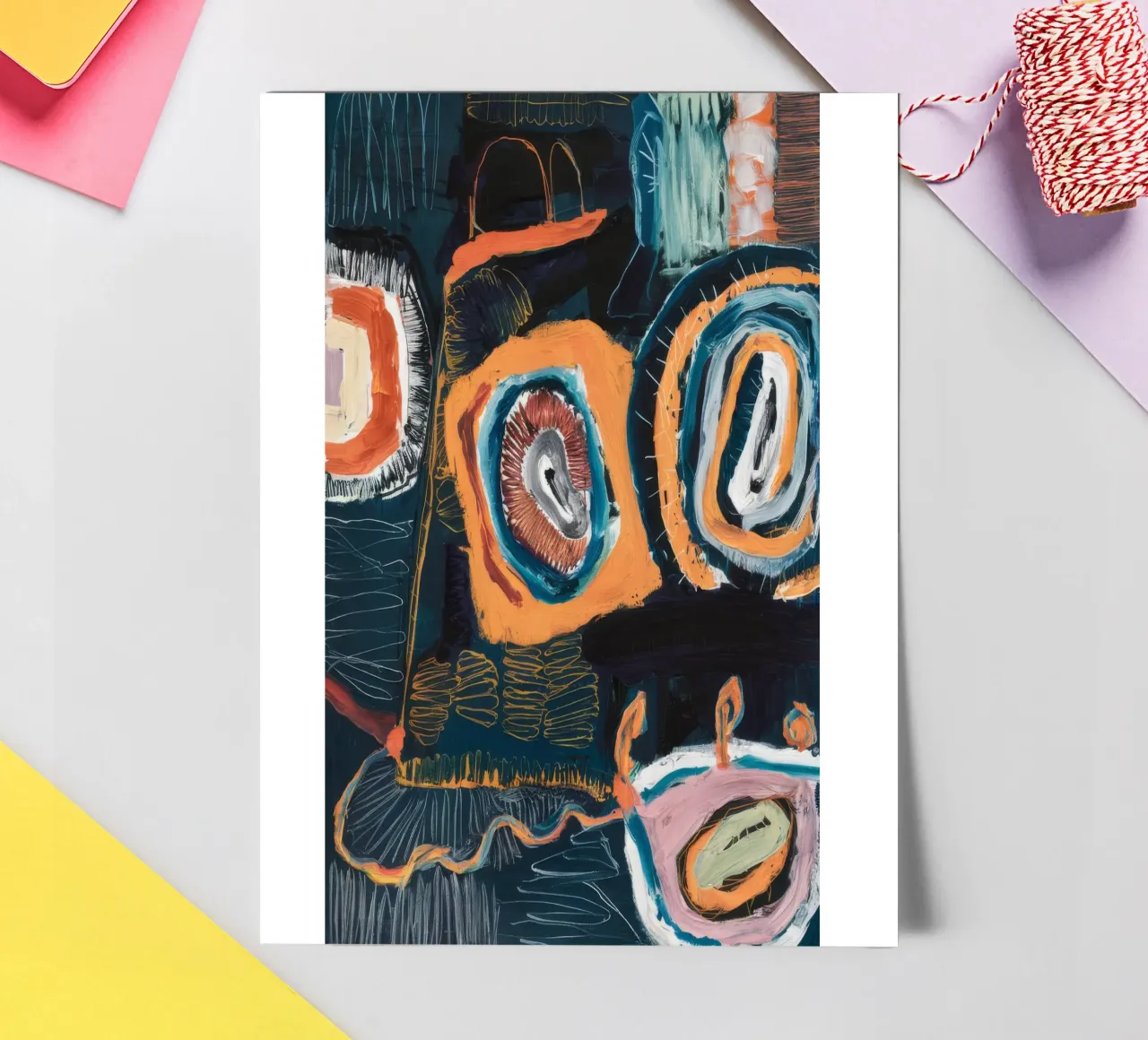 Kosmische Ringnevel stickervel van Sublime Layers