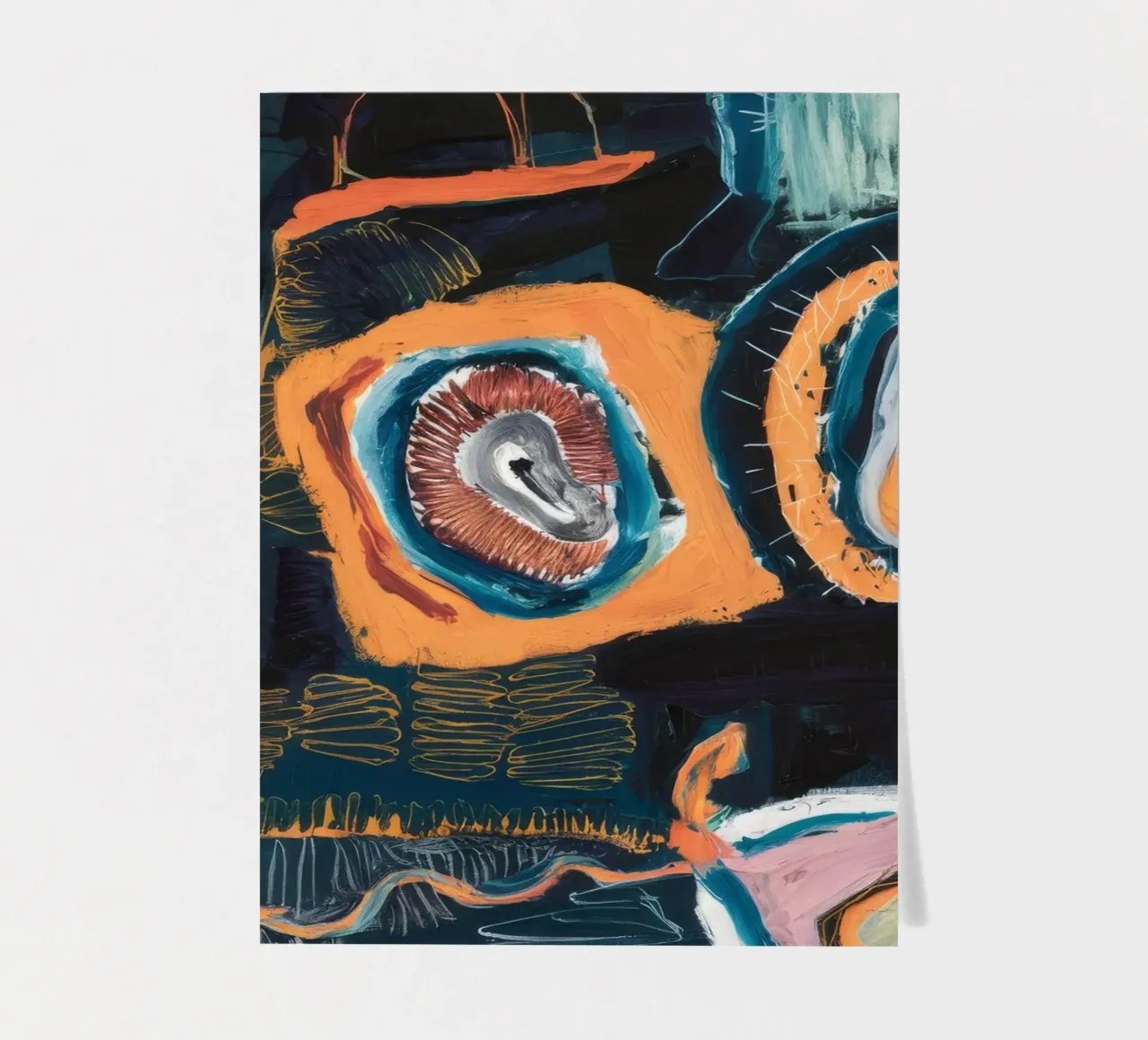 Kosmische Ringnevel stickervel van Sublime Layers