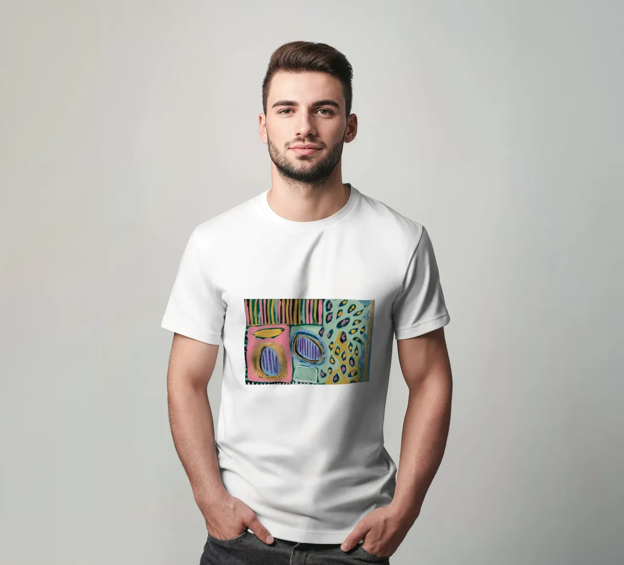 Punto a strisce prismatiche t-shirt da Sublime Layers