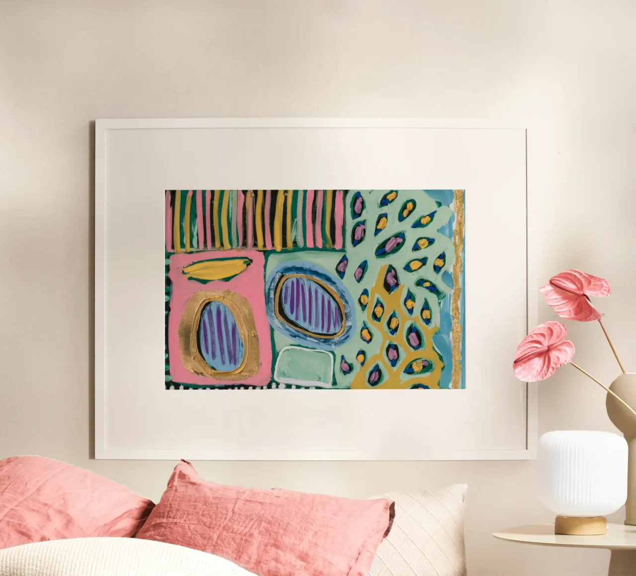 Punto a strisce prismatiche poster da Sublime Layers