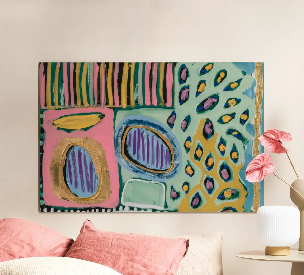 Punto a strisce prismatiche poster da Sublime Layers