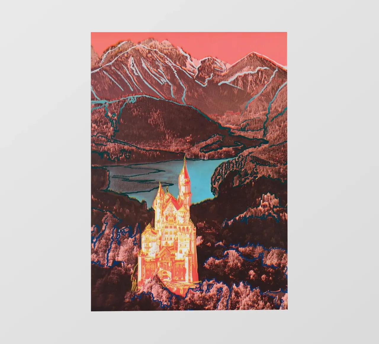 Neuschwanstein di Andy Warhol pellicola backlit da tokovictory