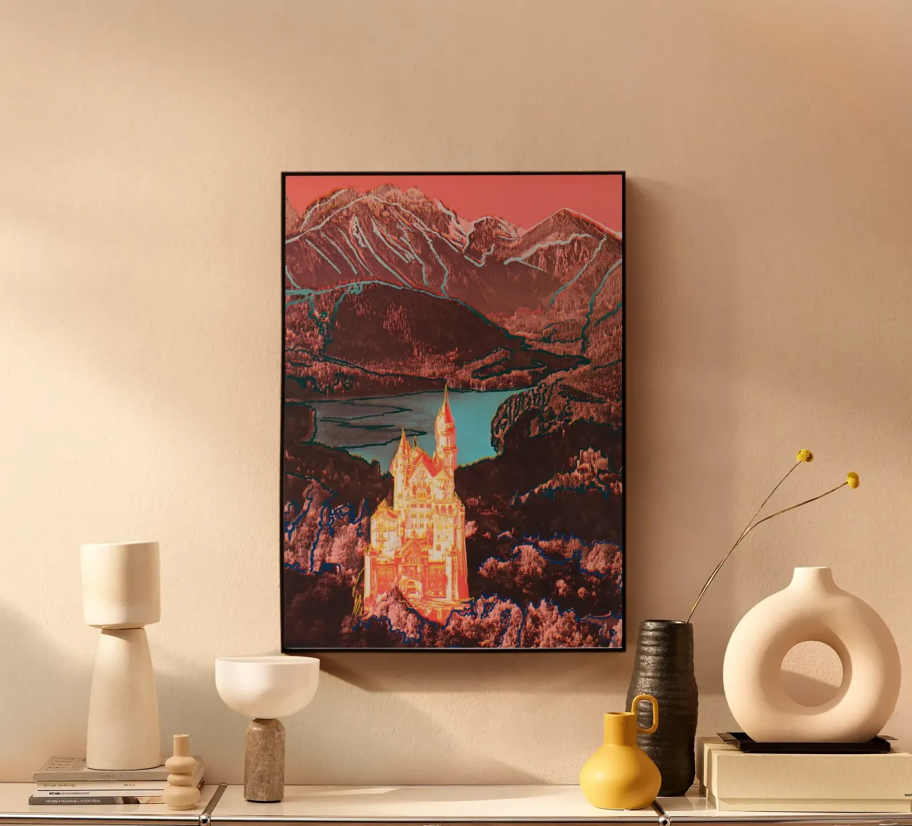 Neuschwanstein di Andy Warhol alluminio dibond da tokovictory