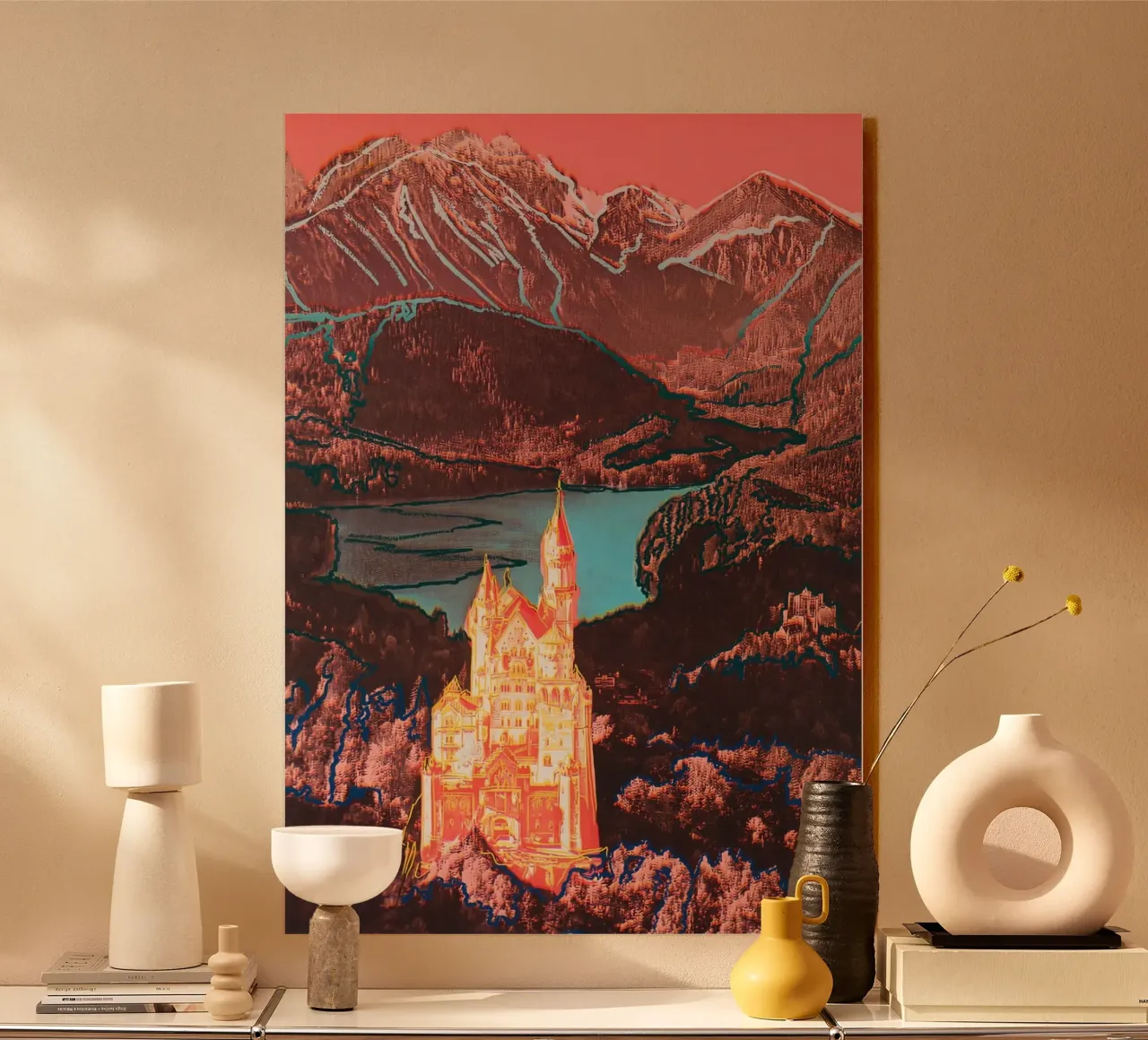 Neuschwanstein di Andy Warhol alluminio dibond da tokovictory