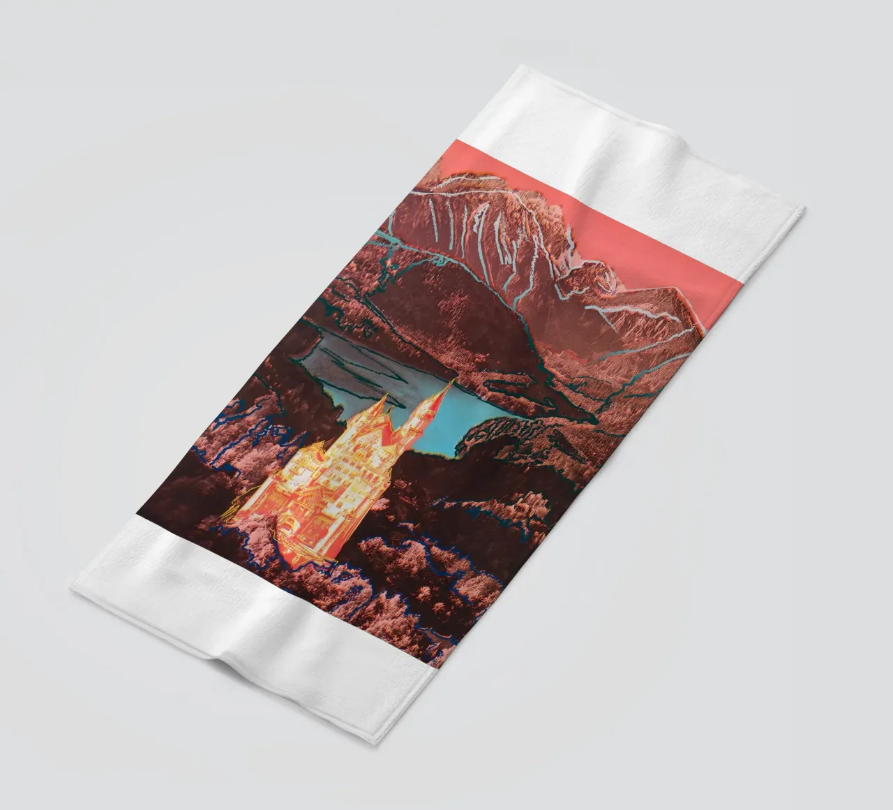 Neuschwanstein di Andy Warhol telo mare da tokovictory