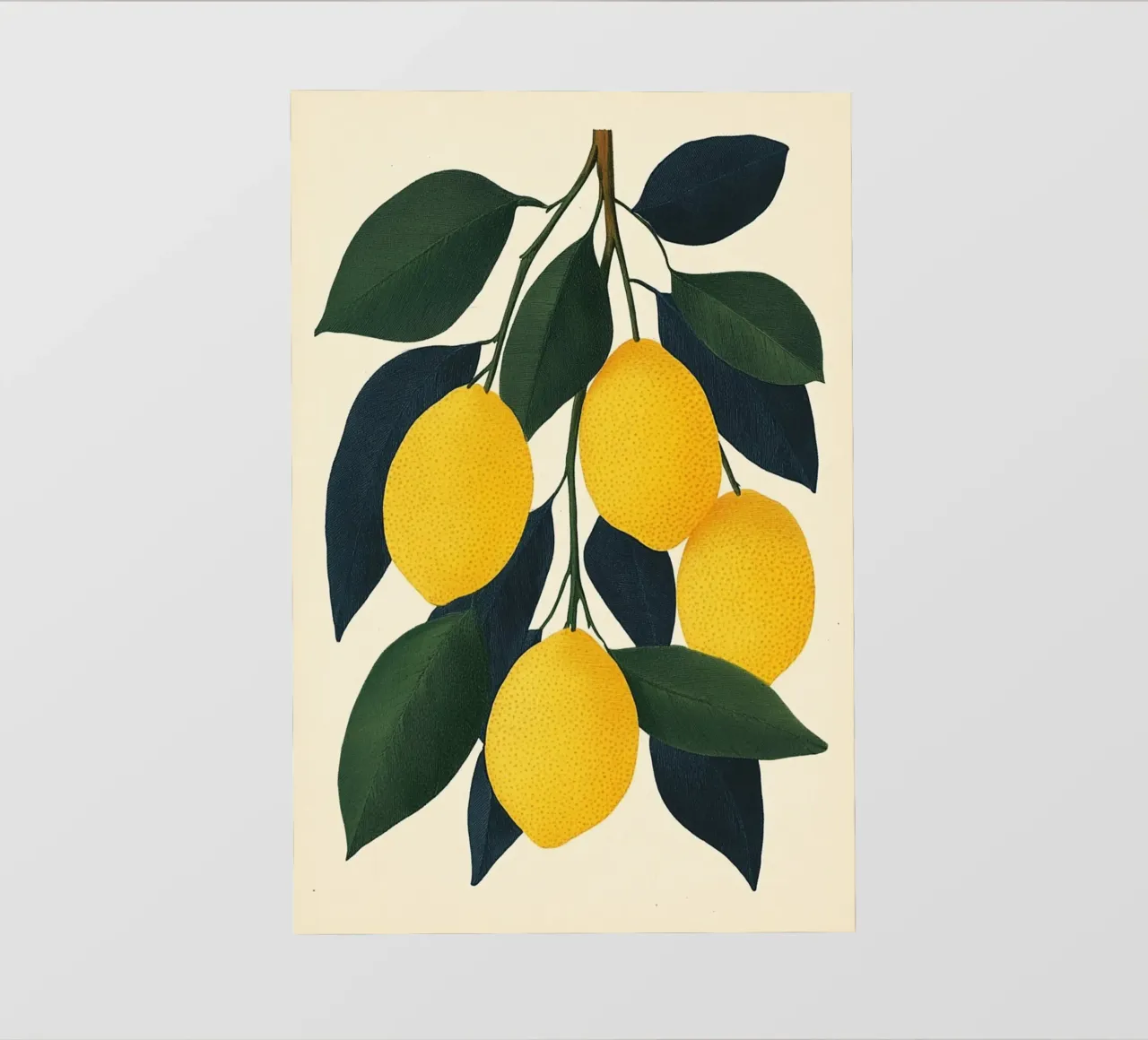 Limoni su un ramoscello telo in pvc da Curious Canvas