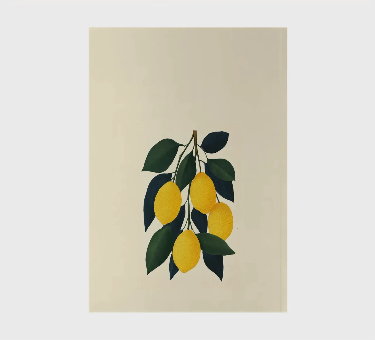 Lemons on a twig notebook by Curious Canvas