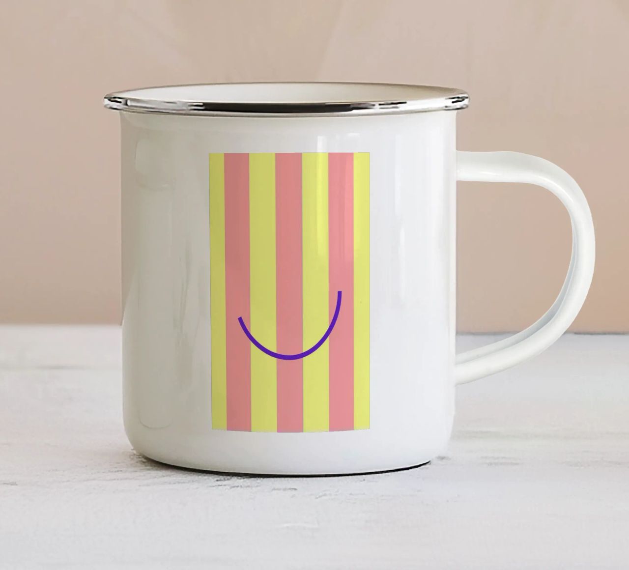smile. tazza in smalto da FRICKE DESIGN