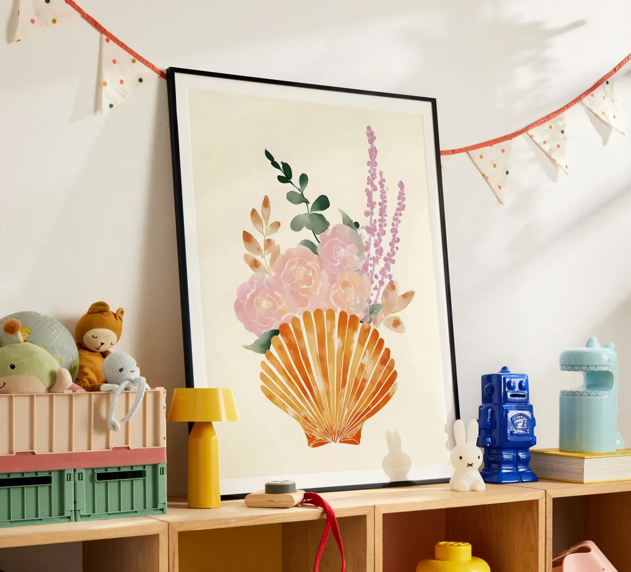 Floral Shell poster da Gypsy Galleria