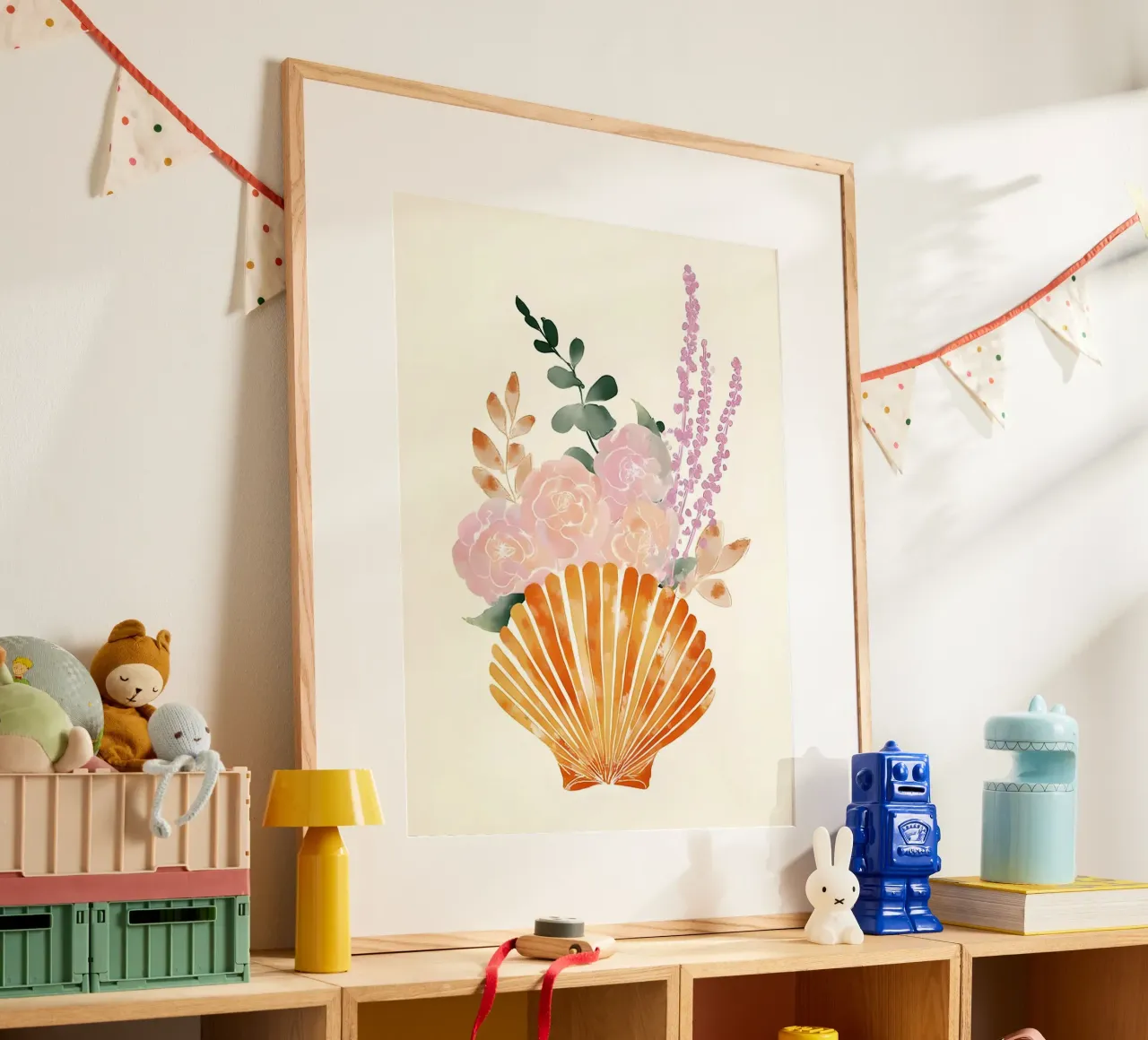 Floral Shell poster da Gypsy Galleria