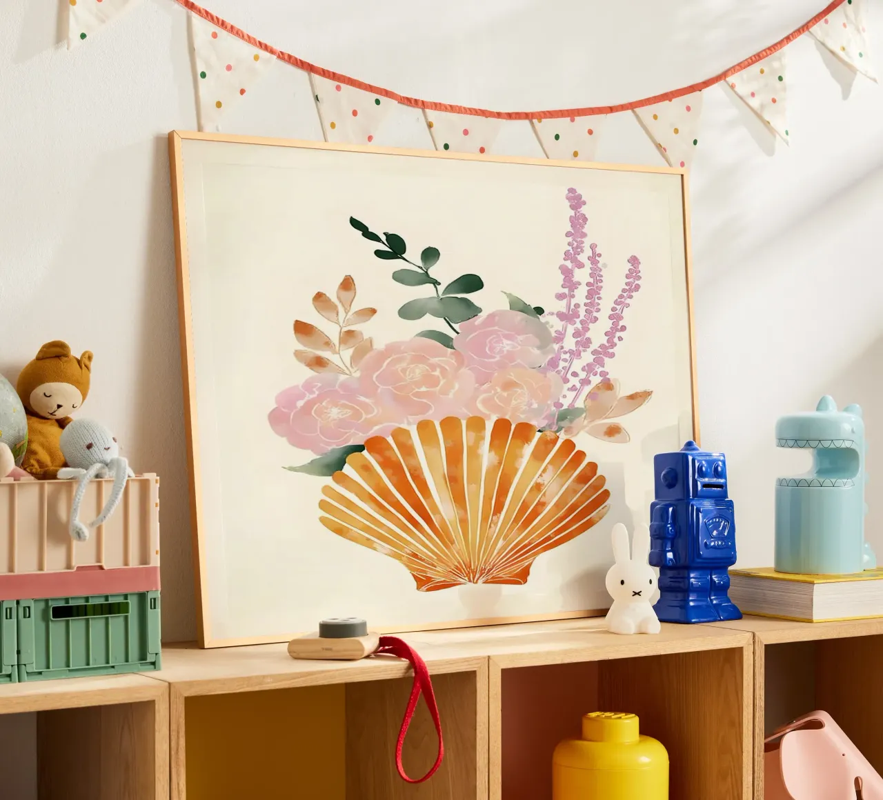 Floral Shell poster da Gypsy Galleria