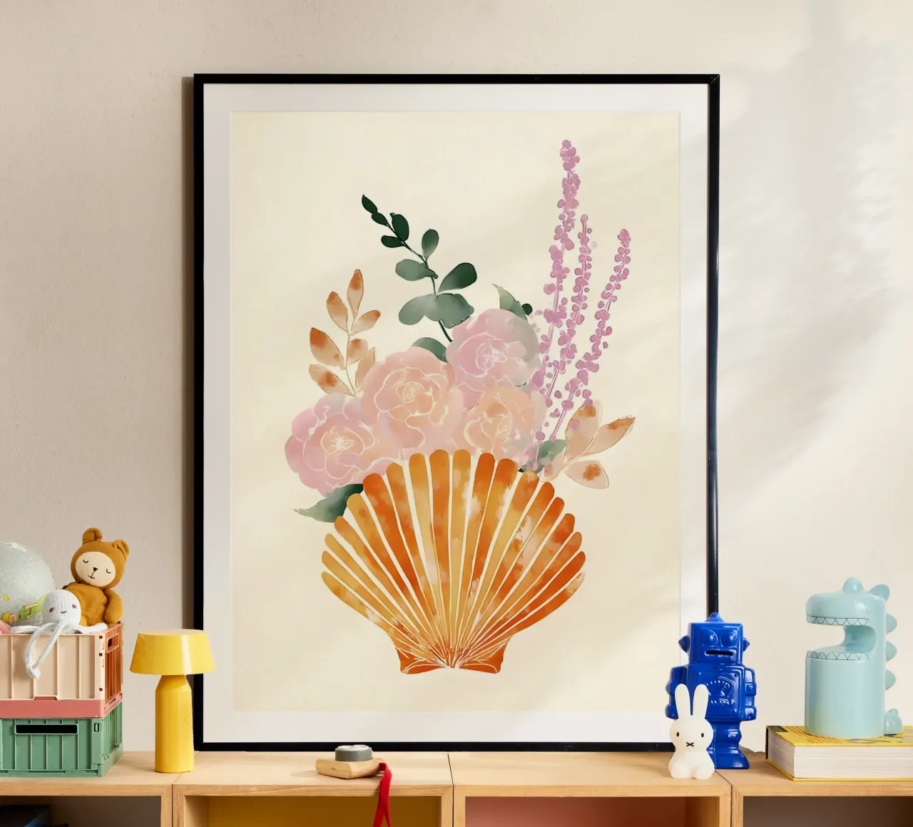 Floral Shell poster da Gypsy Galleria
