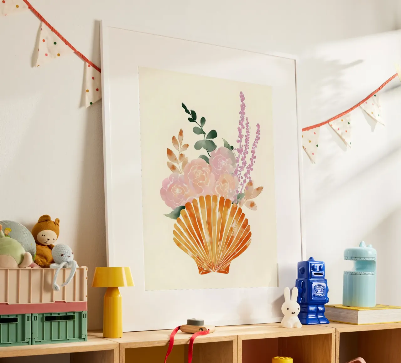 Floral Shell poster da Gypsy Galleria