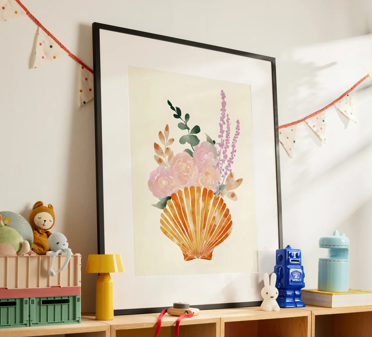 Floral Shell poster da Gypsy Galleria