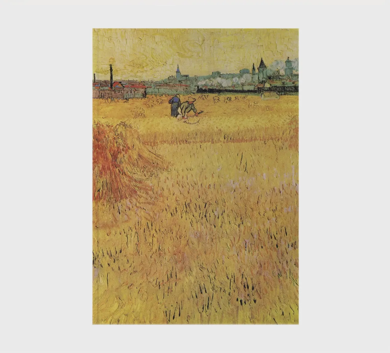 Vincent van Gogh's Wheat field with View of Arles notebook by Van Gogh Prints