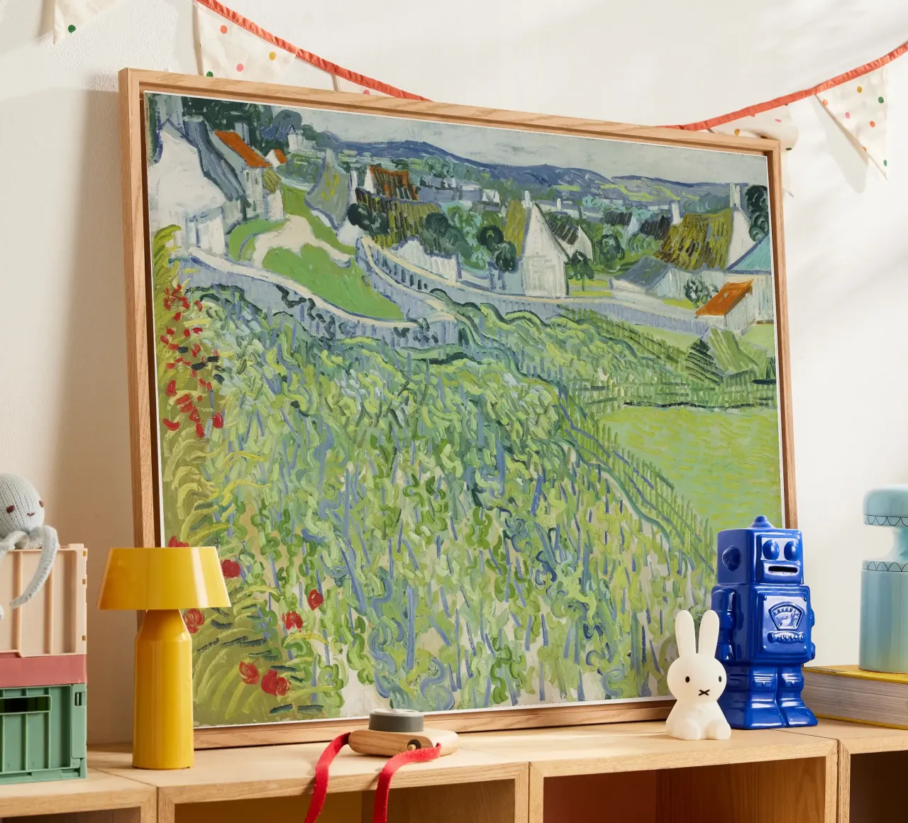 Vincent van Gogh's Vineyards at Auvers (1890) acrylic glass by Van Gogh Prints