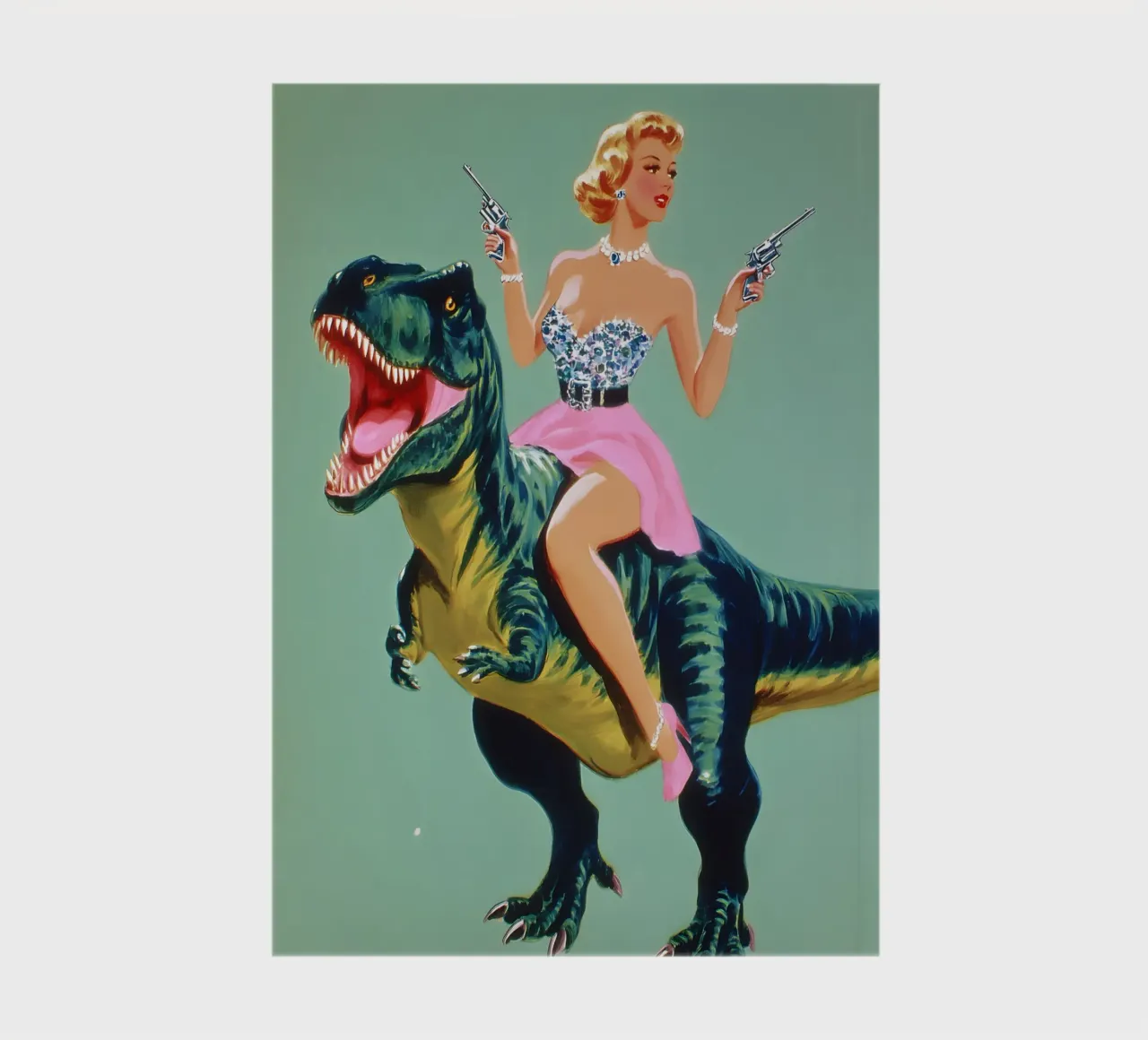 Riding the T-Rex notebook by Gypsy Galleria