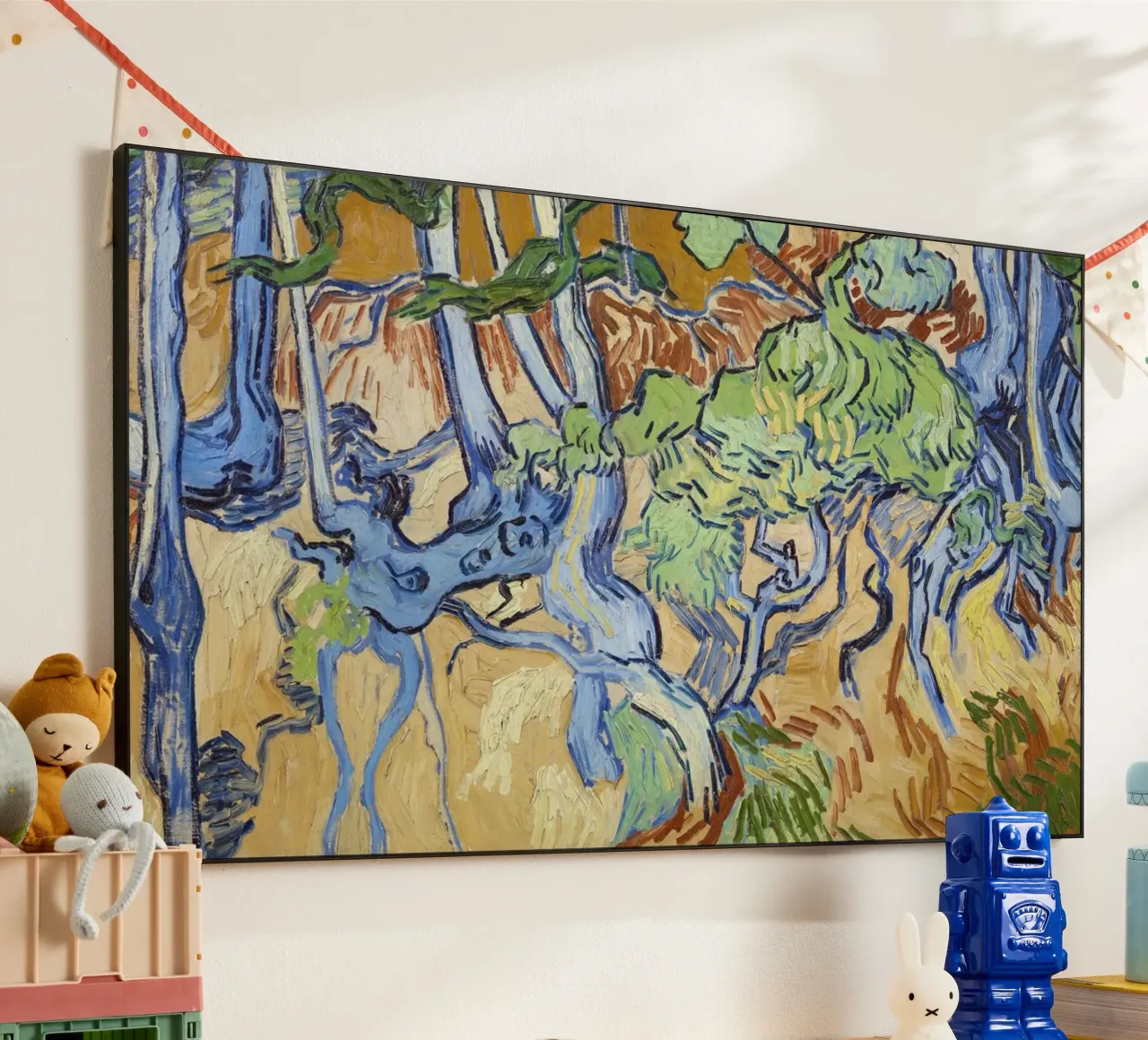 Vincent van Gogh's Tree Roots (1890) aluminio dibond de Van Gogh Prints