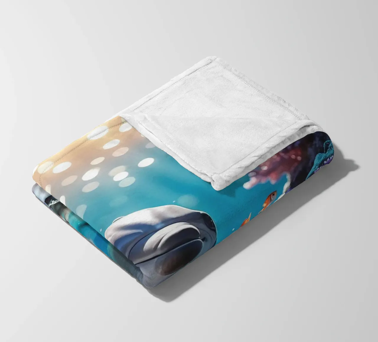 🪸🐬 Tumbler Dolphin | Joy Among the Waves (1) fleece blanket by Trinkets NL Design Studio