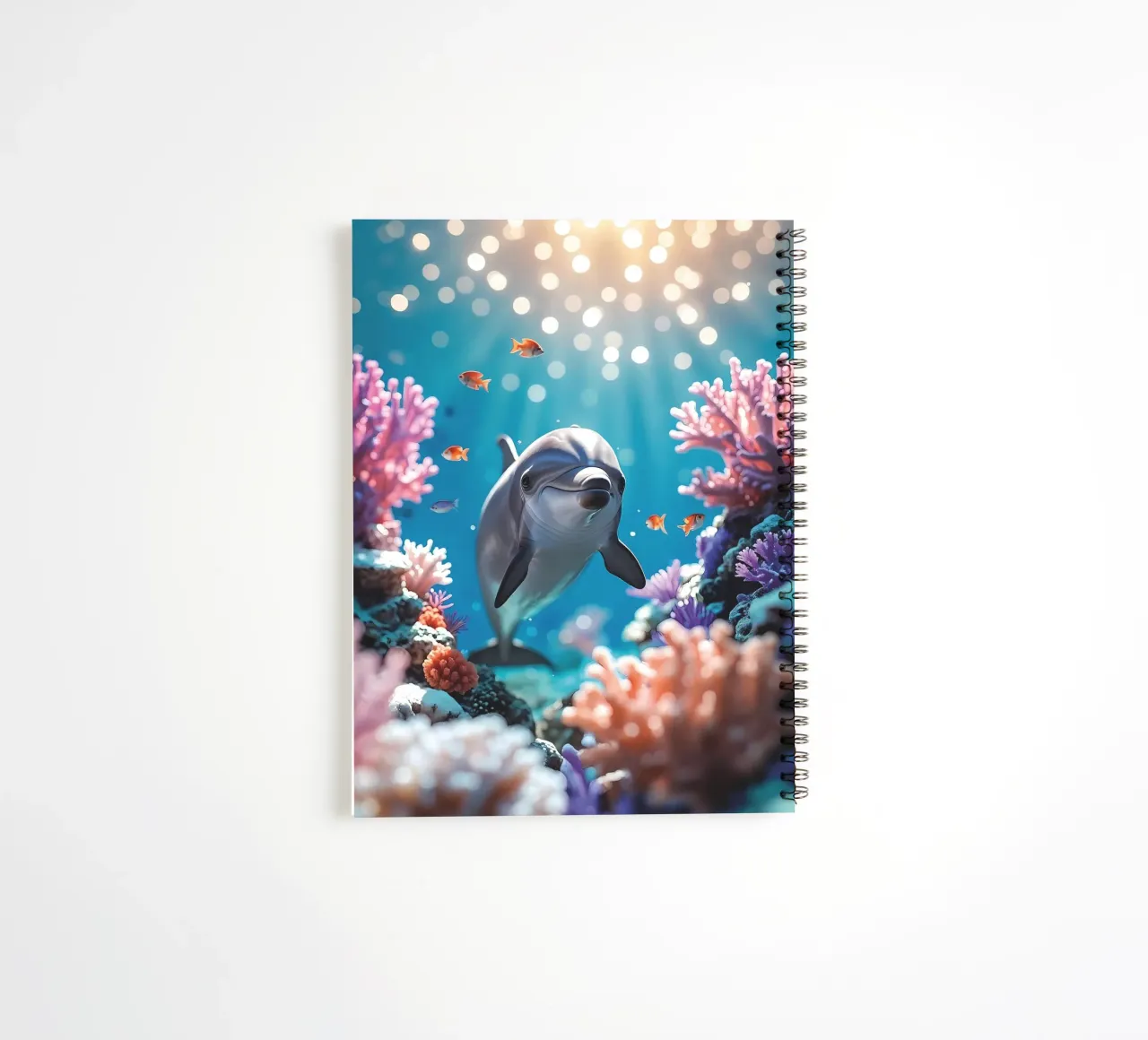 🪸🐬 Becher Delphin | Freude inmitten der Wellen (1) Ringbuch von Trinkets NL Design Studio
