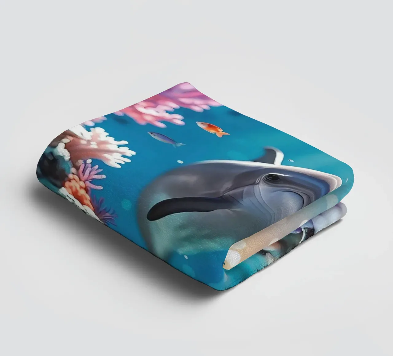 Delfín mular | Alegría entre las olas (1) toalla de baño de Trinkets NL Design Studio