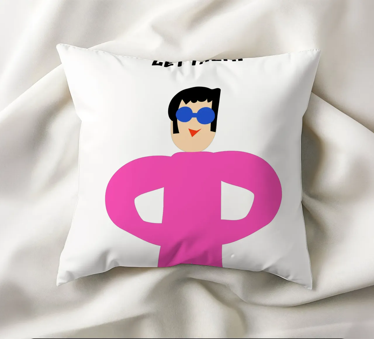 let them. cuscino da FRICKE DESIGN