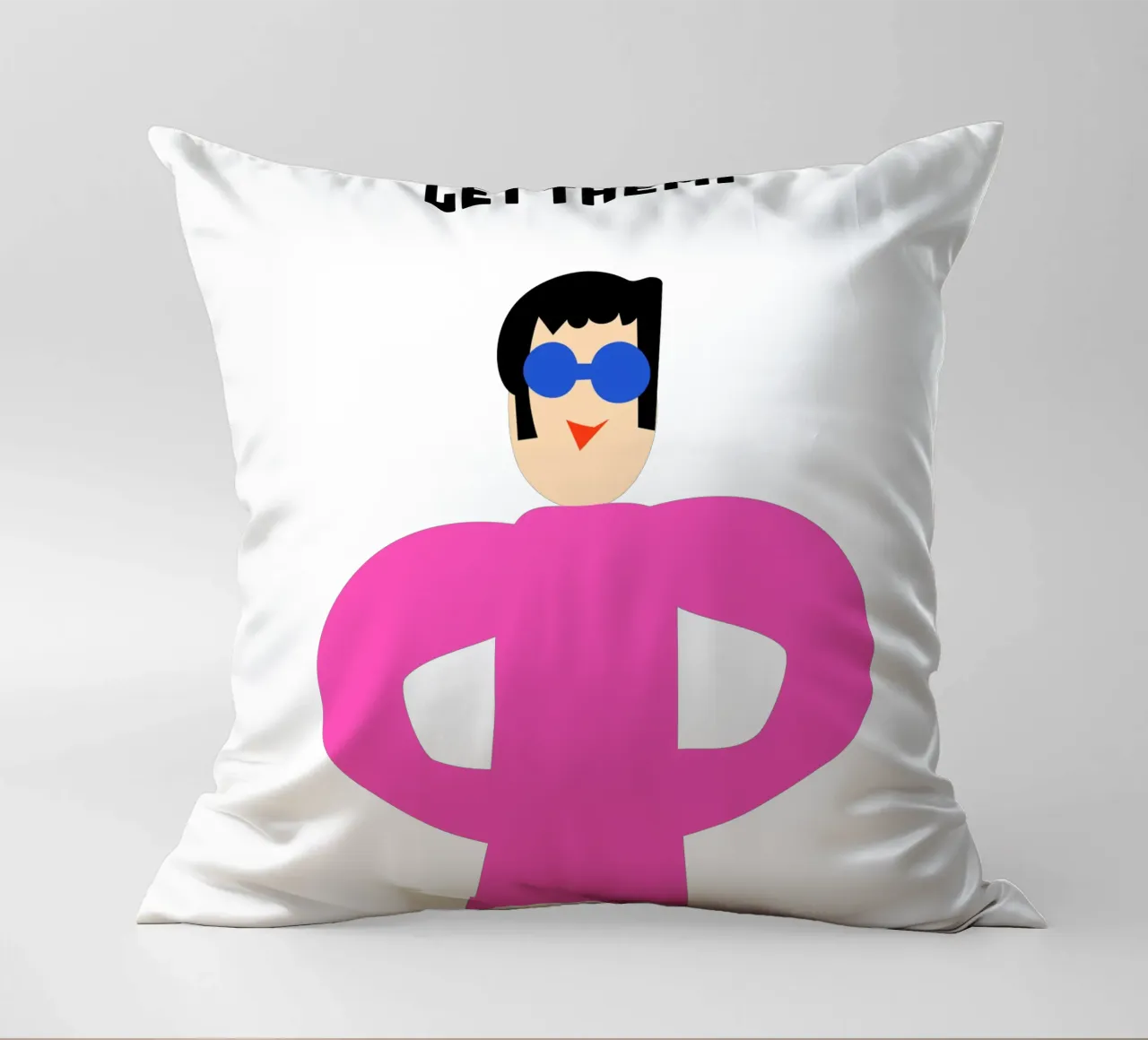 let them. cuscino da FRICKE DESIGN