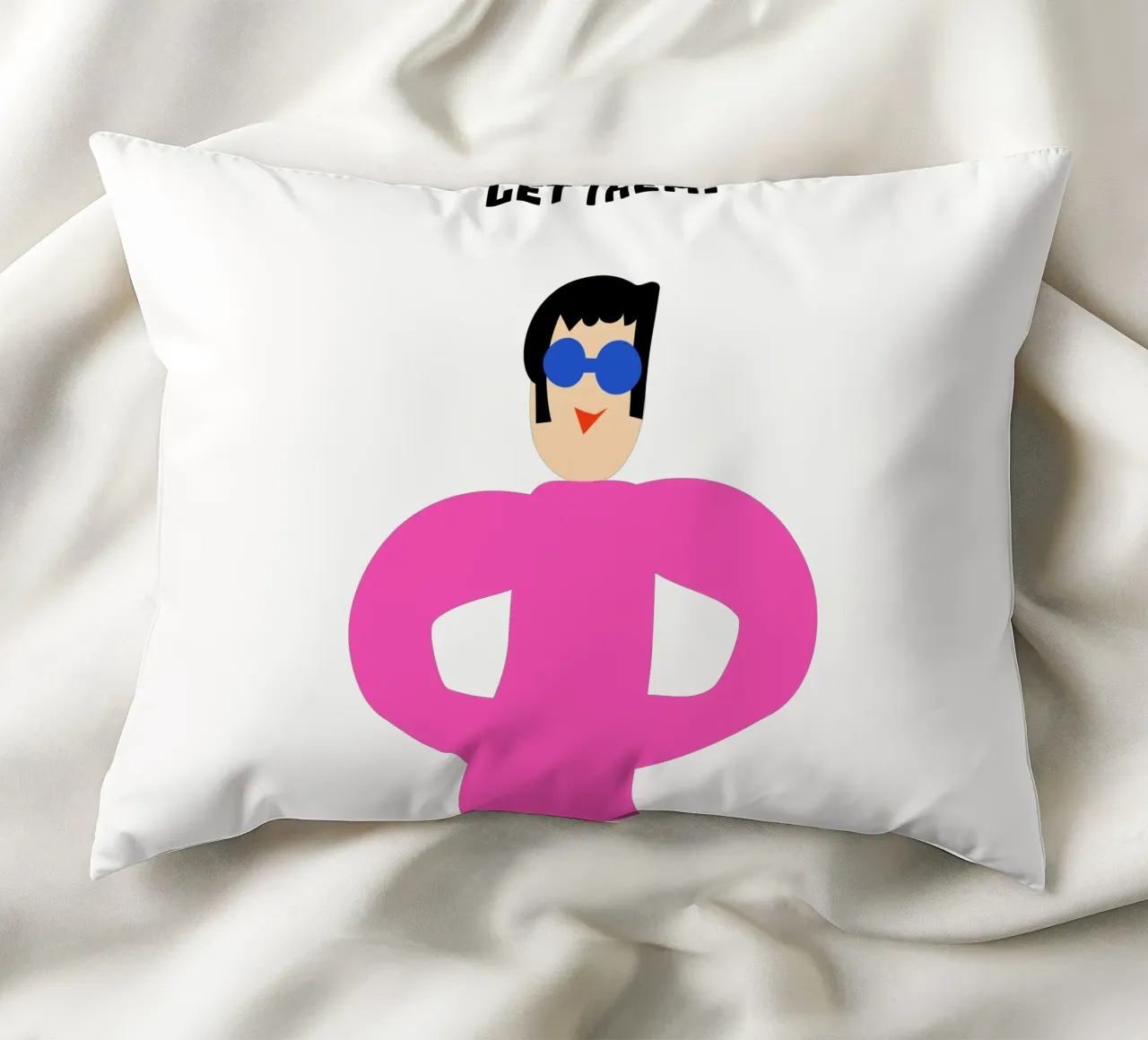 let them. cuscino da FRICKE DESIGN