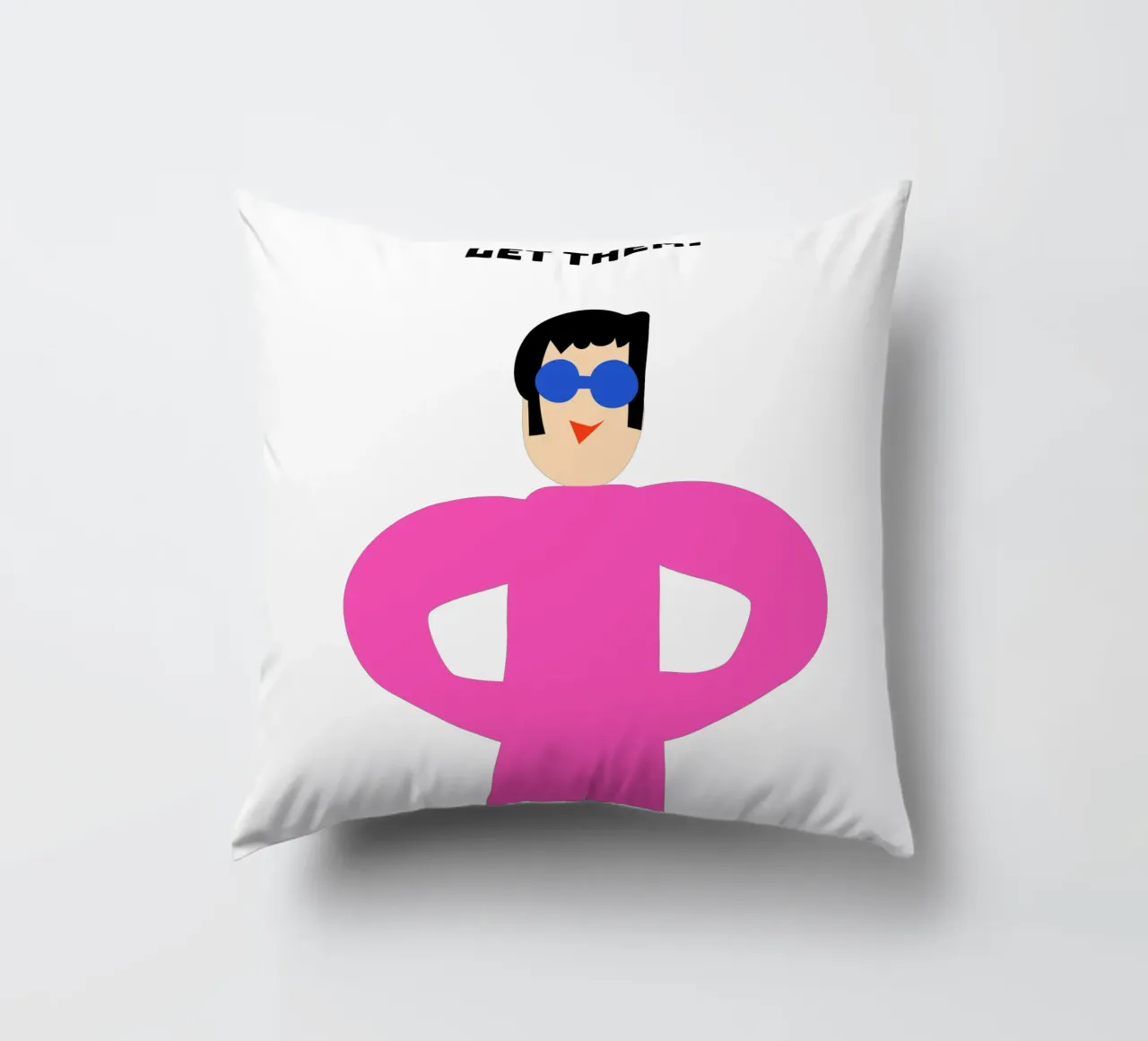 let them. cuscino da FRICKE DESIGN