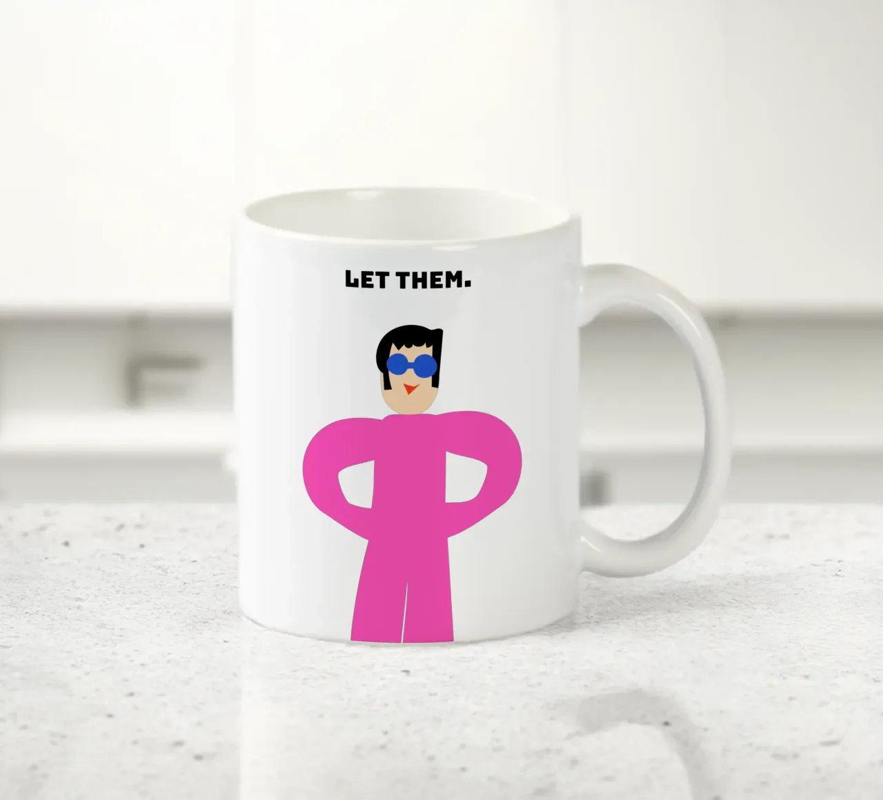 let them. tazza in ceramica da FRICKE DESIGN