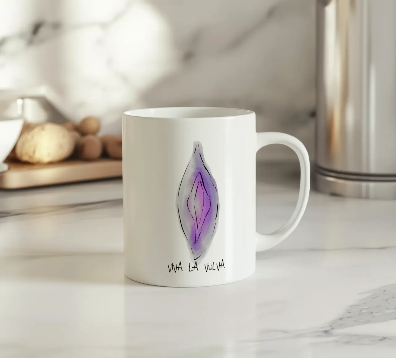 VIVA LA VULVA. tazza in ceramica da FRICKE DESIGN