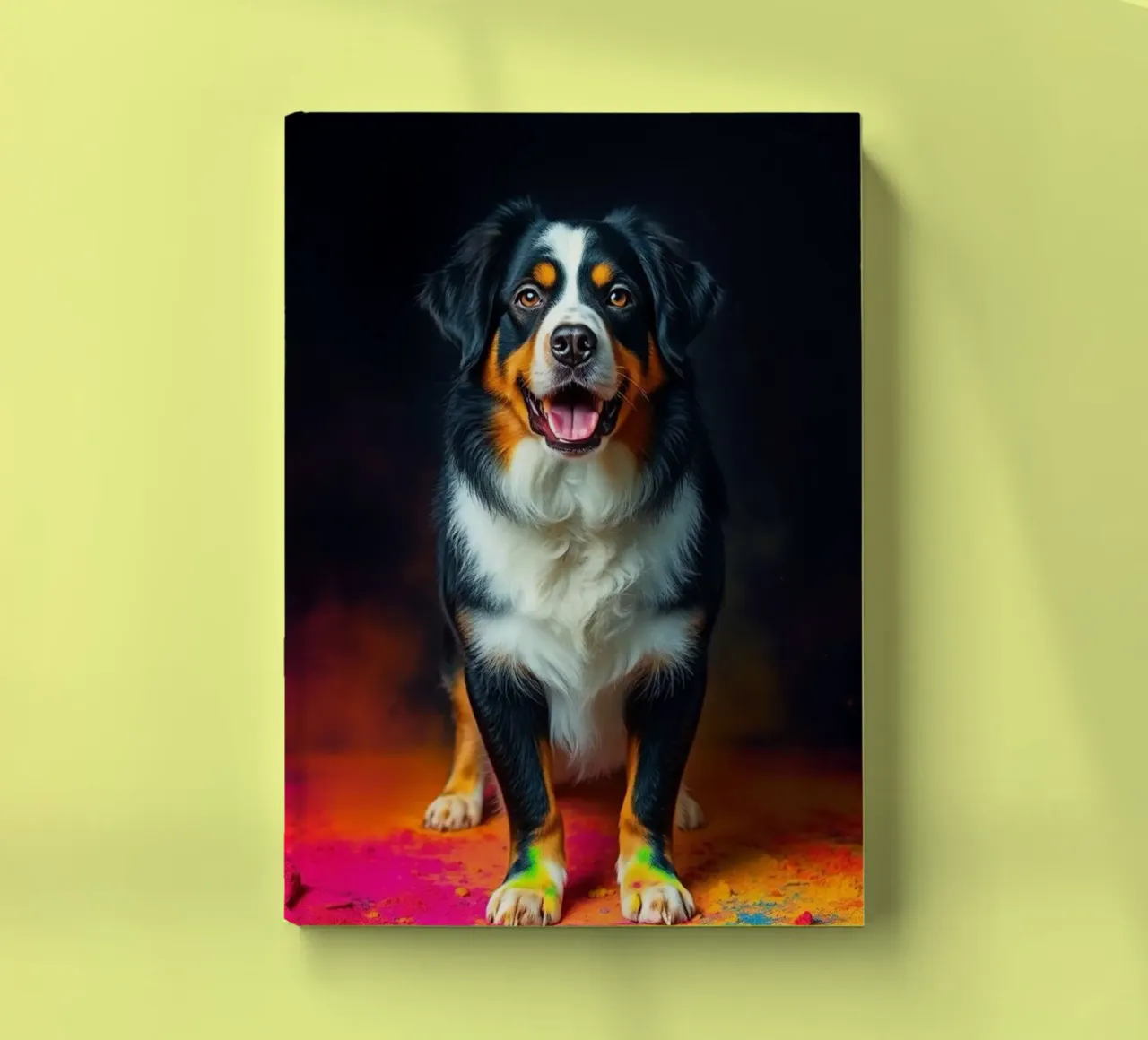 The colorful Bernese Mountain Dog #159 notebook by Yumis.Beargang.and.Me