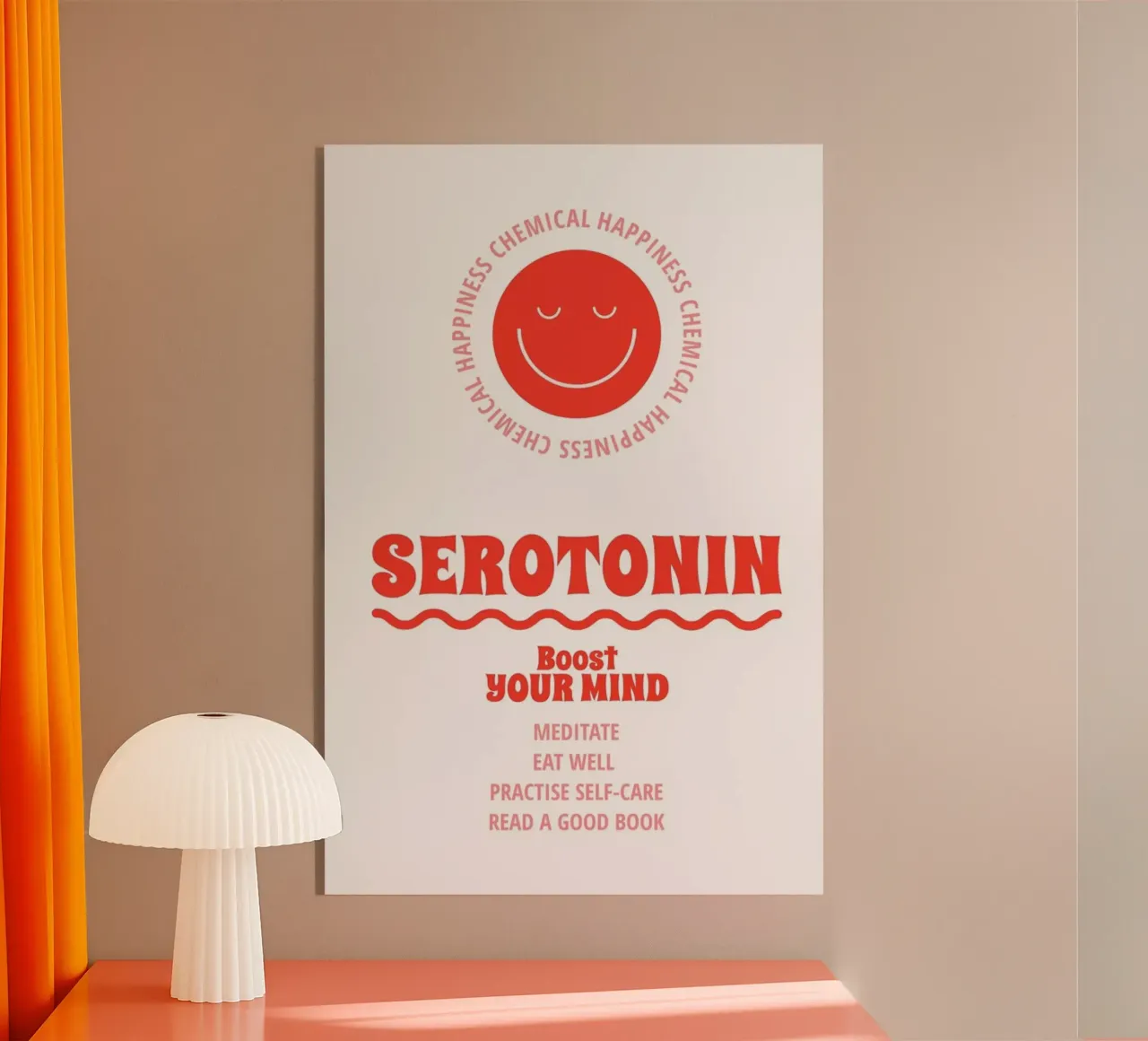 Serotonin acrylic glass by Studio One