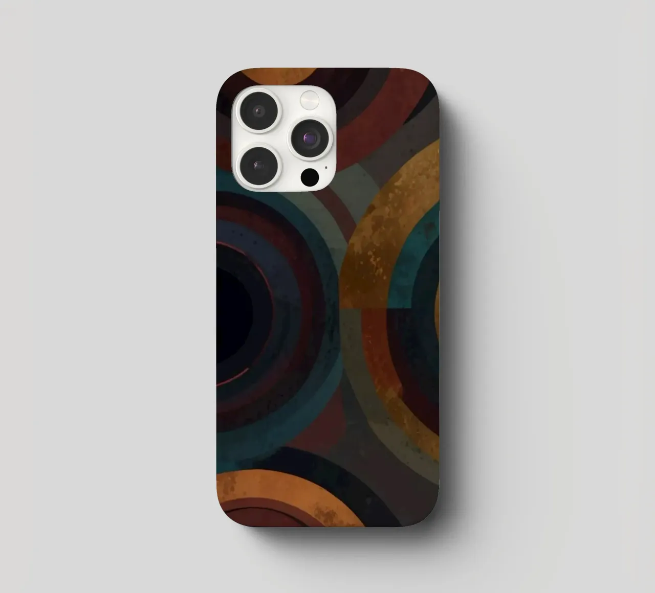 geometric circles in vibrant patterns create a striking visu iphone case by DesignDoodle