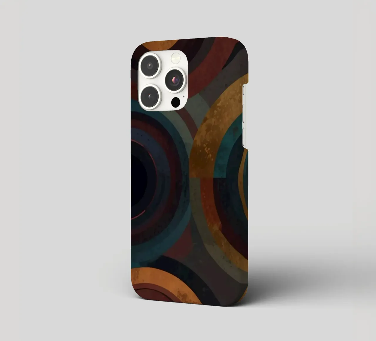 geometric circles in vibrant patterns create a striking visu iphone case by DesignDoodle