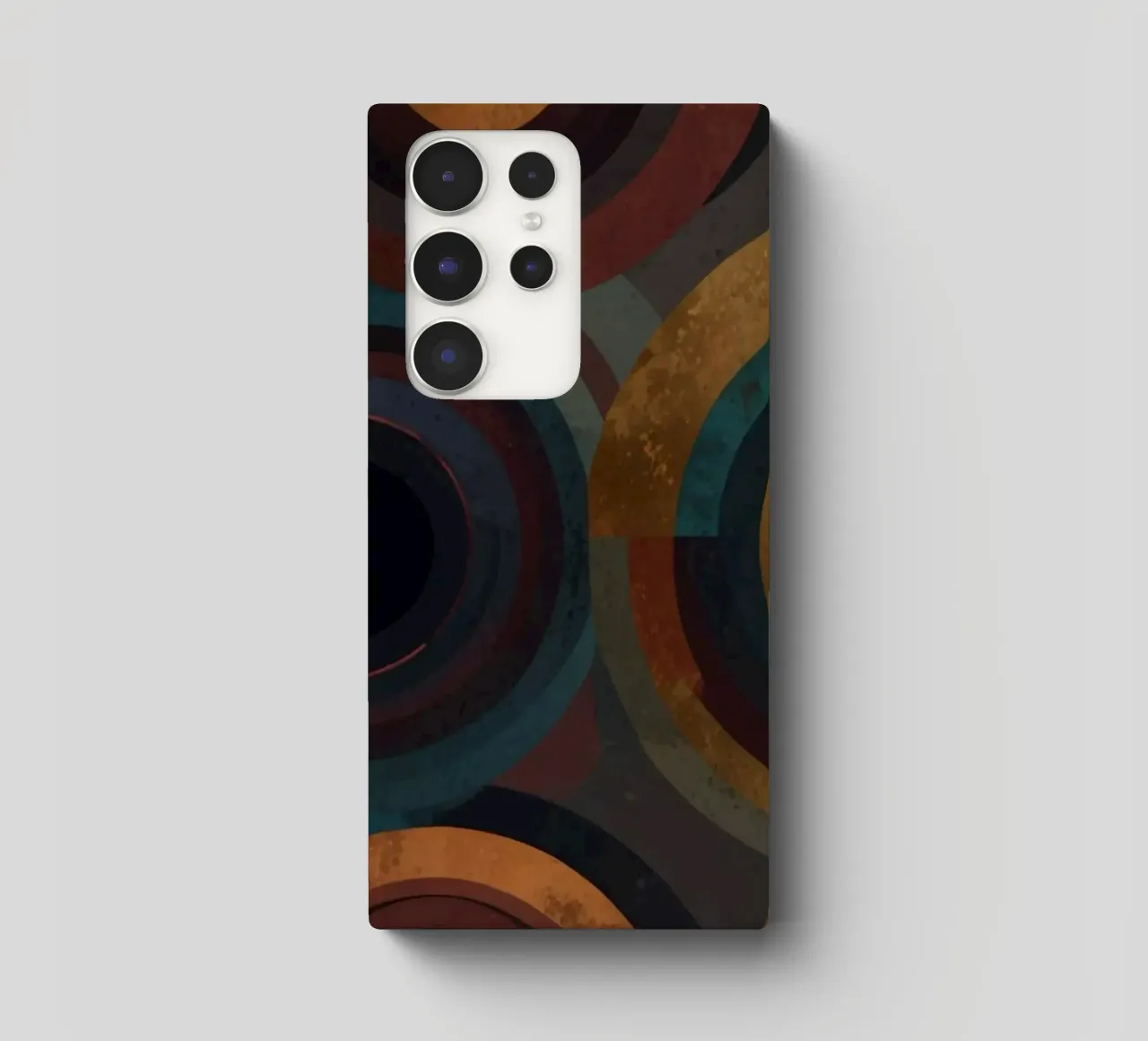 geometric circles in vibrant patterns create a striking visu samsung phone case by DesignDoodle