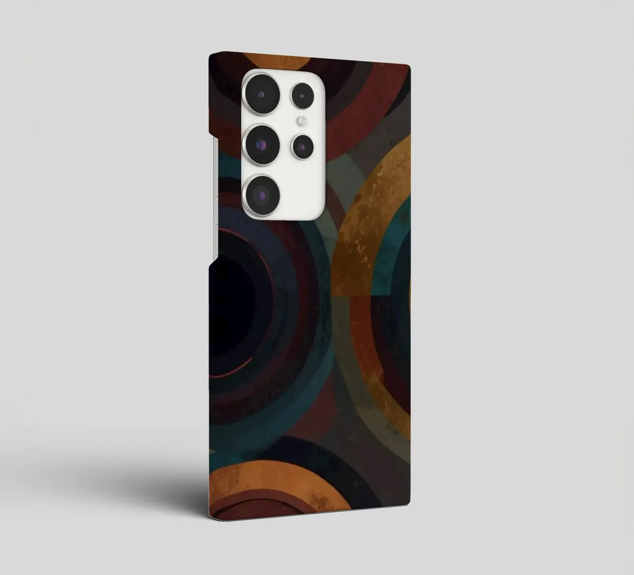 geometric circles in vibrant patterns create a striking visu samsung phone case by DesignDoodle