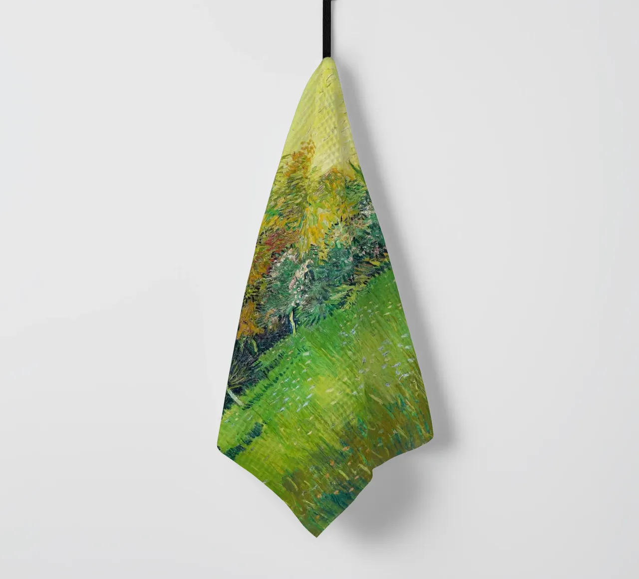 The Poet's Garden (1888) - Vincent van Gogh Art Print tea towel by Van Gogh Prints