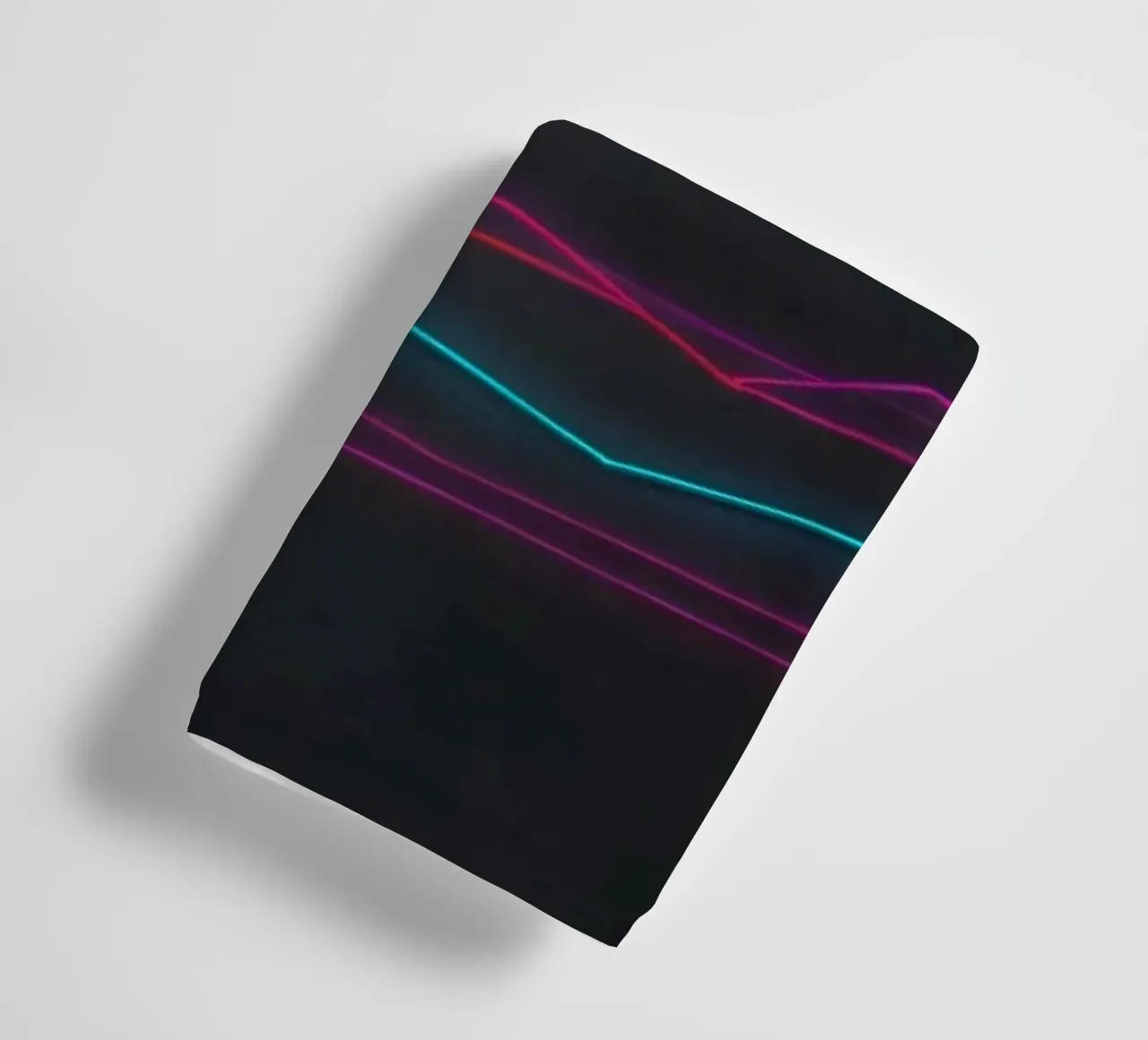Visualizzazione colorata dei dati con linee che rappresentano le fluttuazioni asciugamano da bagno da DesignDoodle