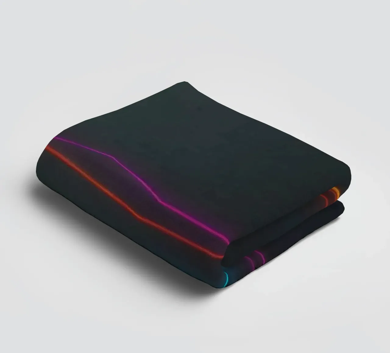 Visualizzazione colorata dei dati con linee che rappresentano le fluttuazioni asciugamano da bagno da DesignDoodle