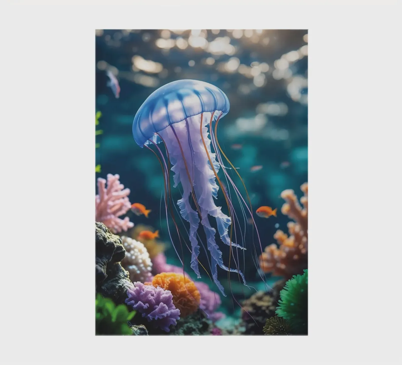 🪸🪼 Jellyfish Blue | Floating Silence (1) notebook by Trinkets NL Design Studio