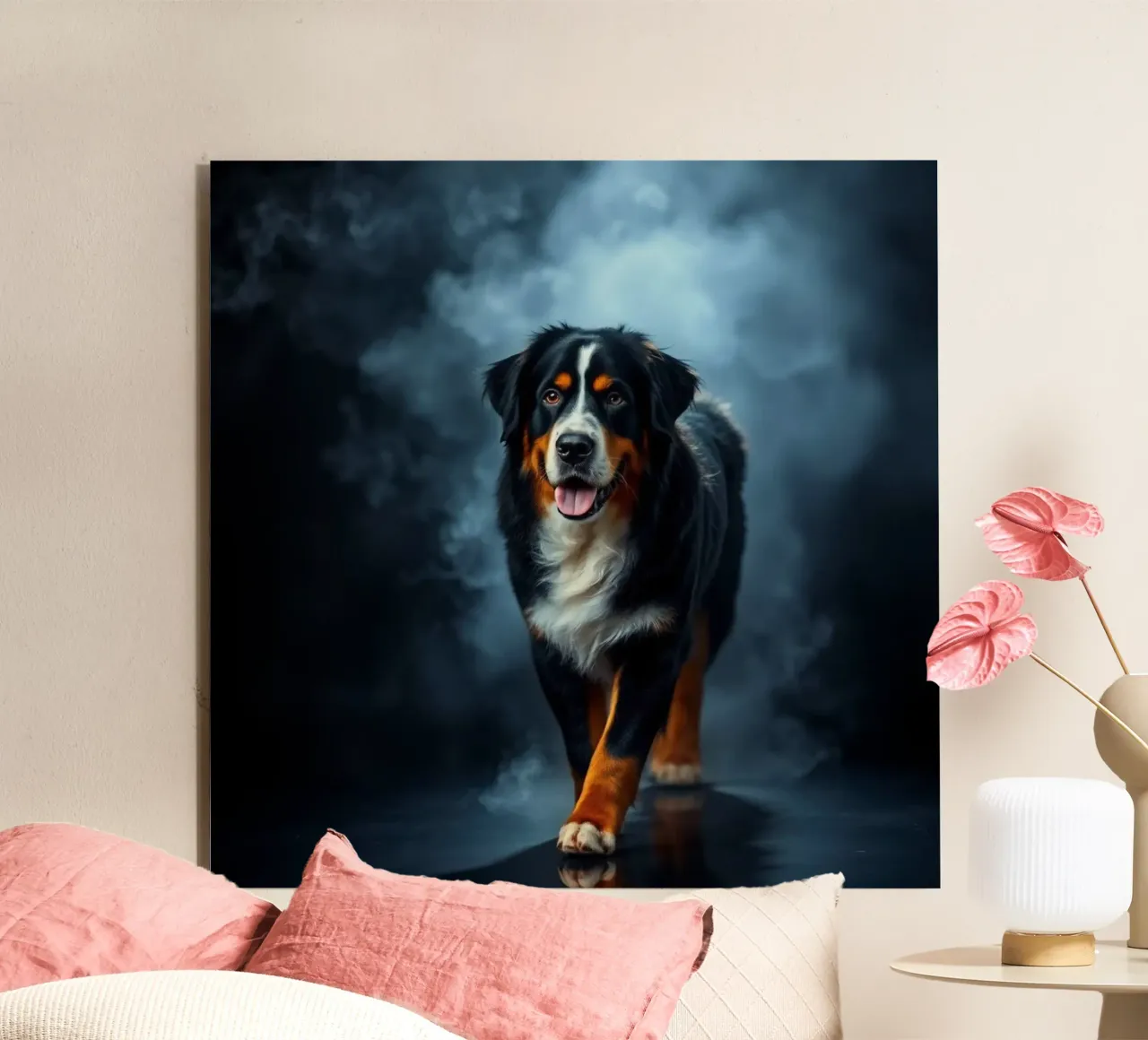 The colorful Bernese Mountain Dog #162 forex plate by Yumis.Beargang.and.Me