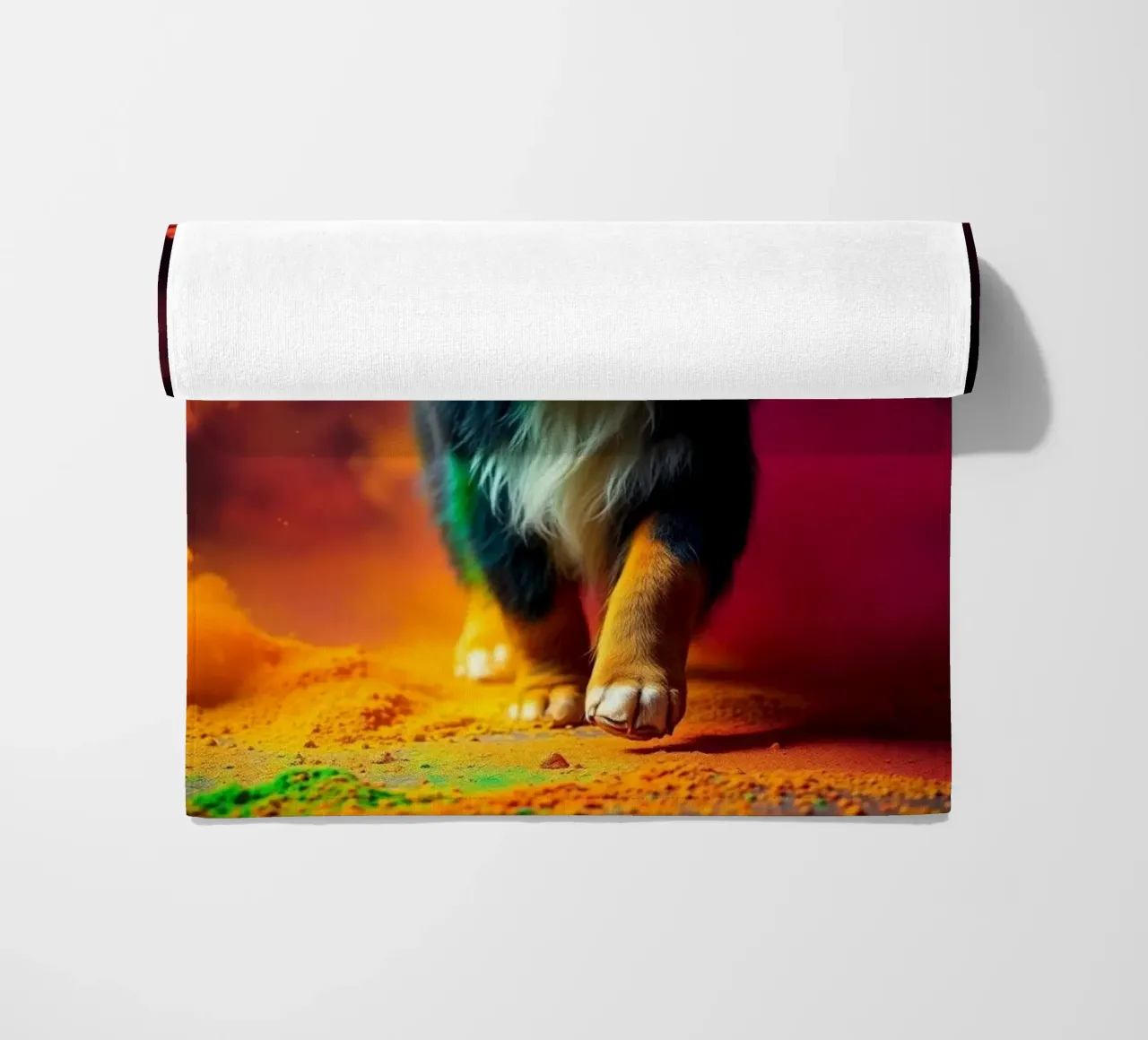 Le bouvier bernois coloré #163 serviette de plage de Yumis.Beargang.and.Me