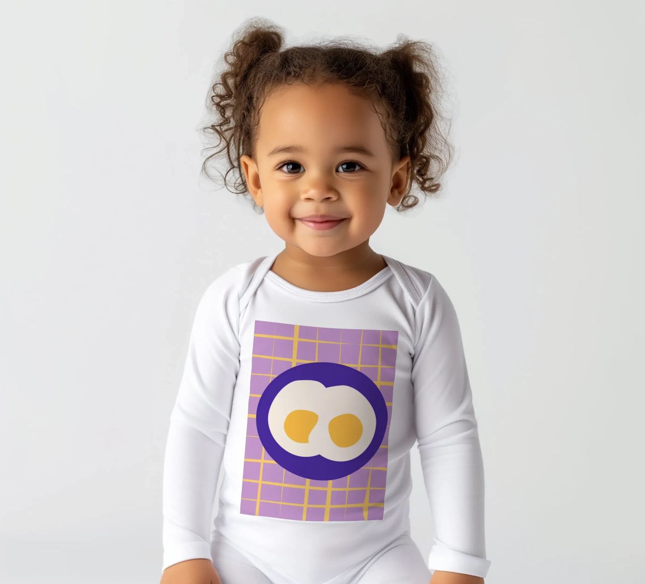 Eier. Langarm Babybody von FRICKE DESIGN