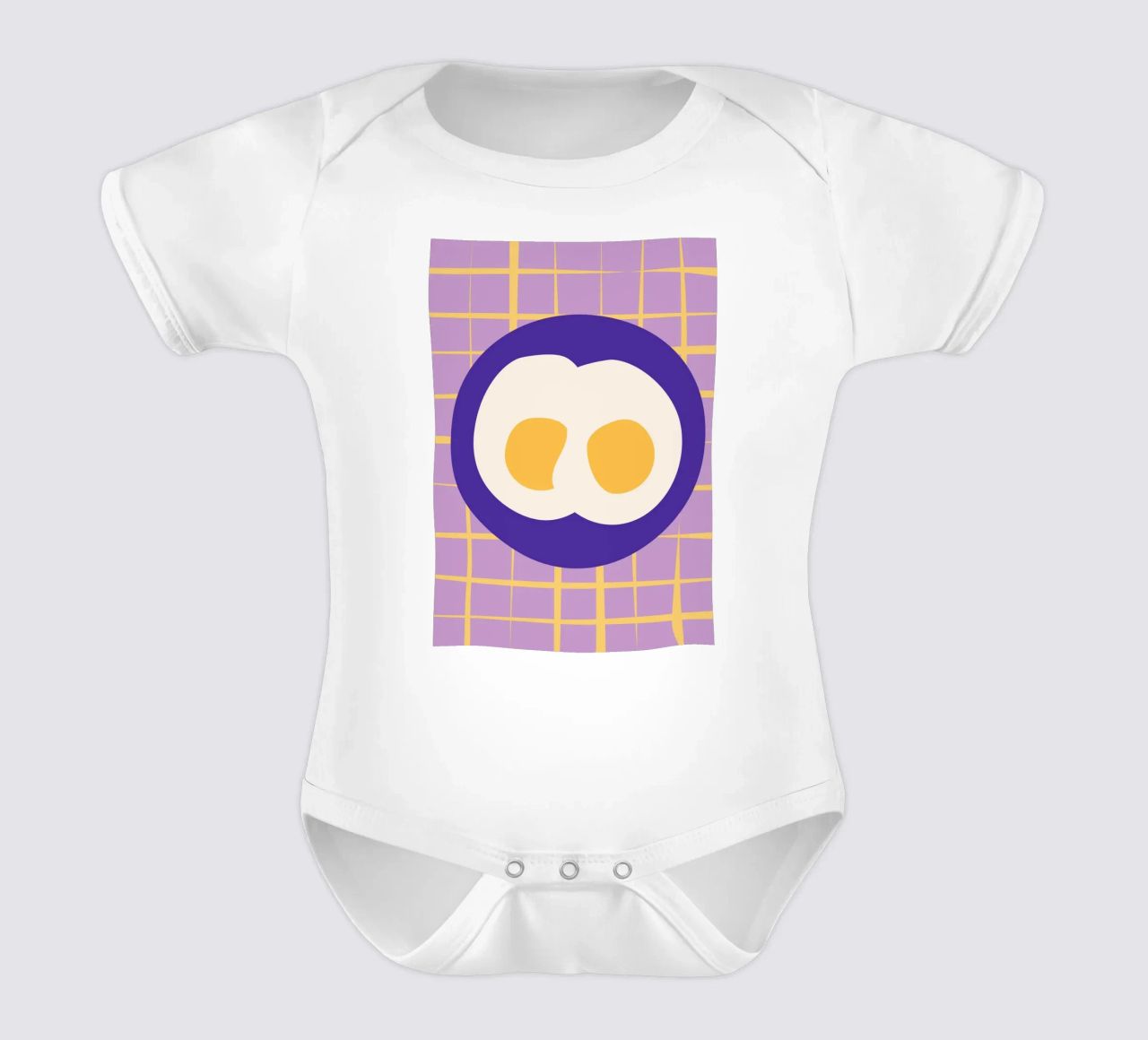Eier. Kurzarm Babybody von FRICKE DESIGN