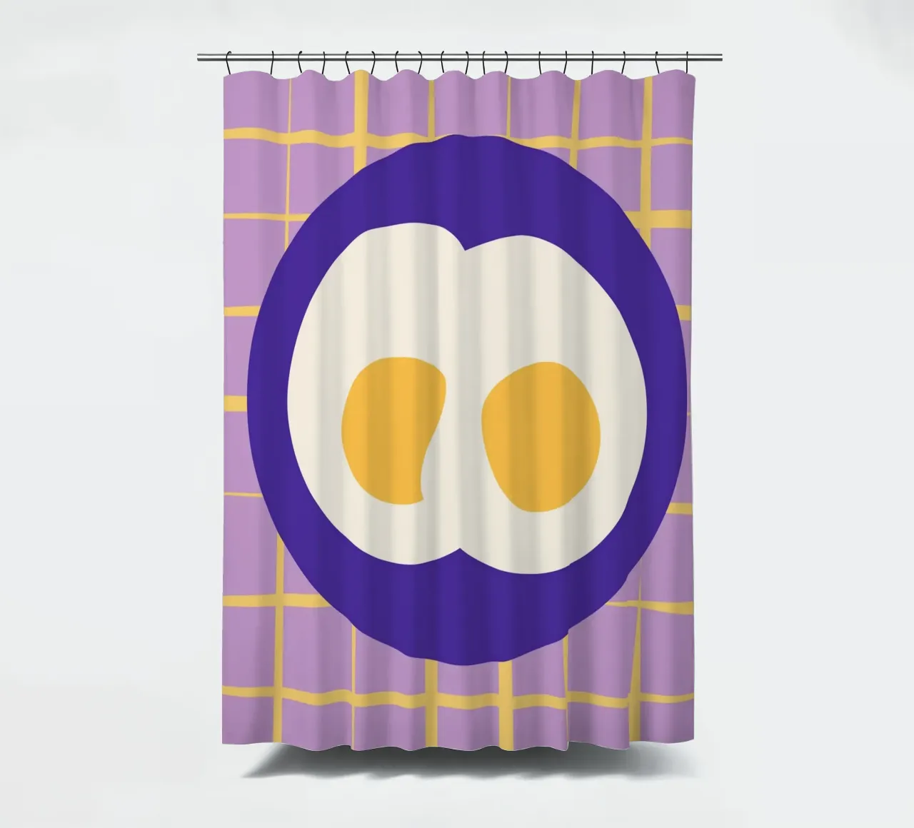 Eggs. douchegordijn van FRICKE DESIGN