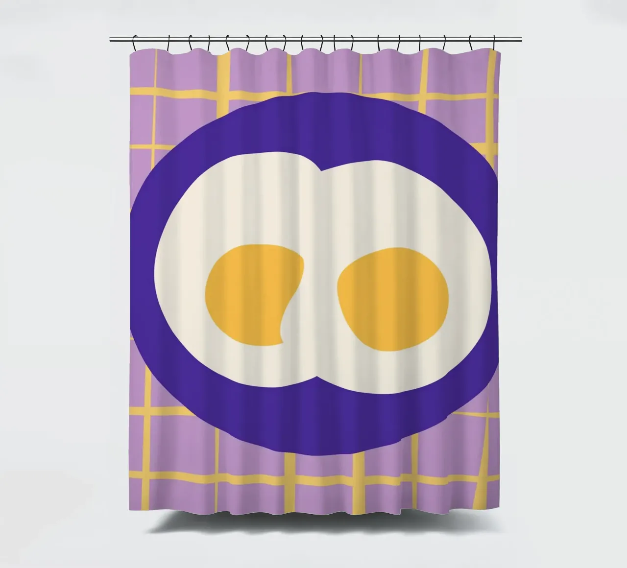 Eggs. douchegordijn van FRICKE DESIGN