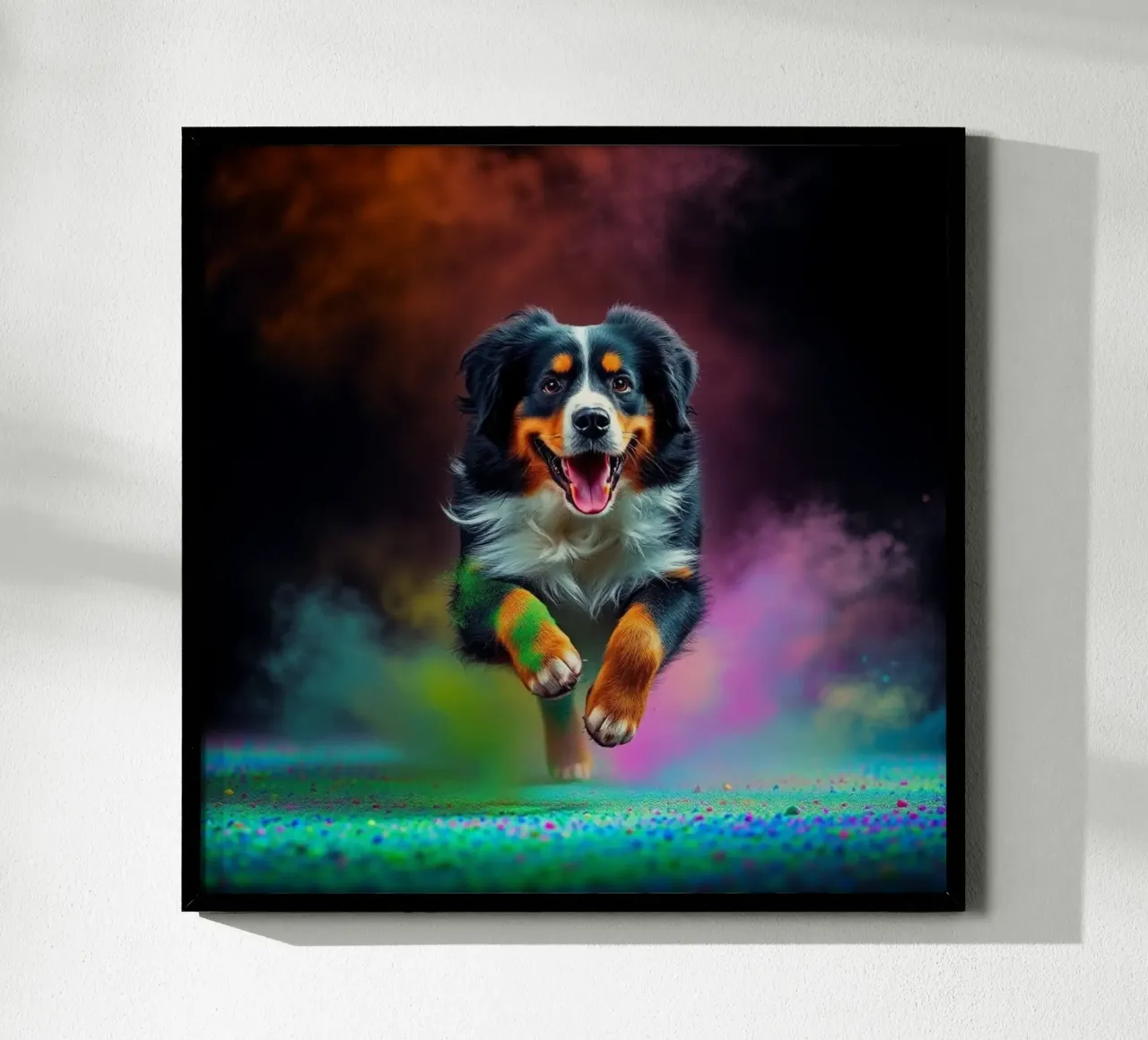 The colorful Bernese Mountain Dog #164 hahnemühle by Yumis.Beargang.and.Me