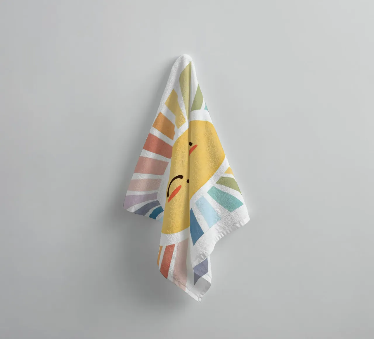 Mignon Imprimé soleil joyeux serviette de bain de SunshinePrints