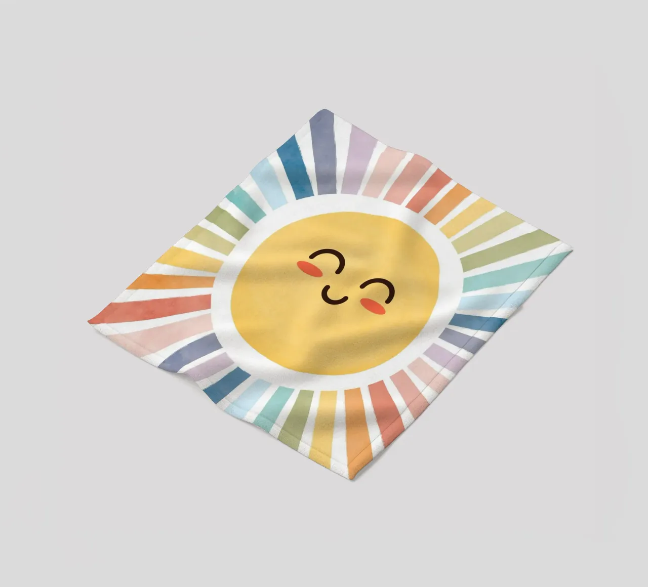 Mignon Imprimé soleil joyeux plaid polaire de SunshinePrints